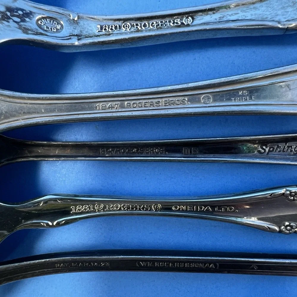 Rogers Silverware Flatware Lot WM Rogers Bros IS XS Triple Plate Vintage‎ Mixed